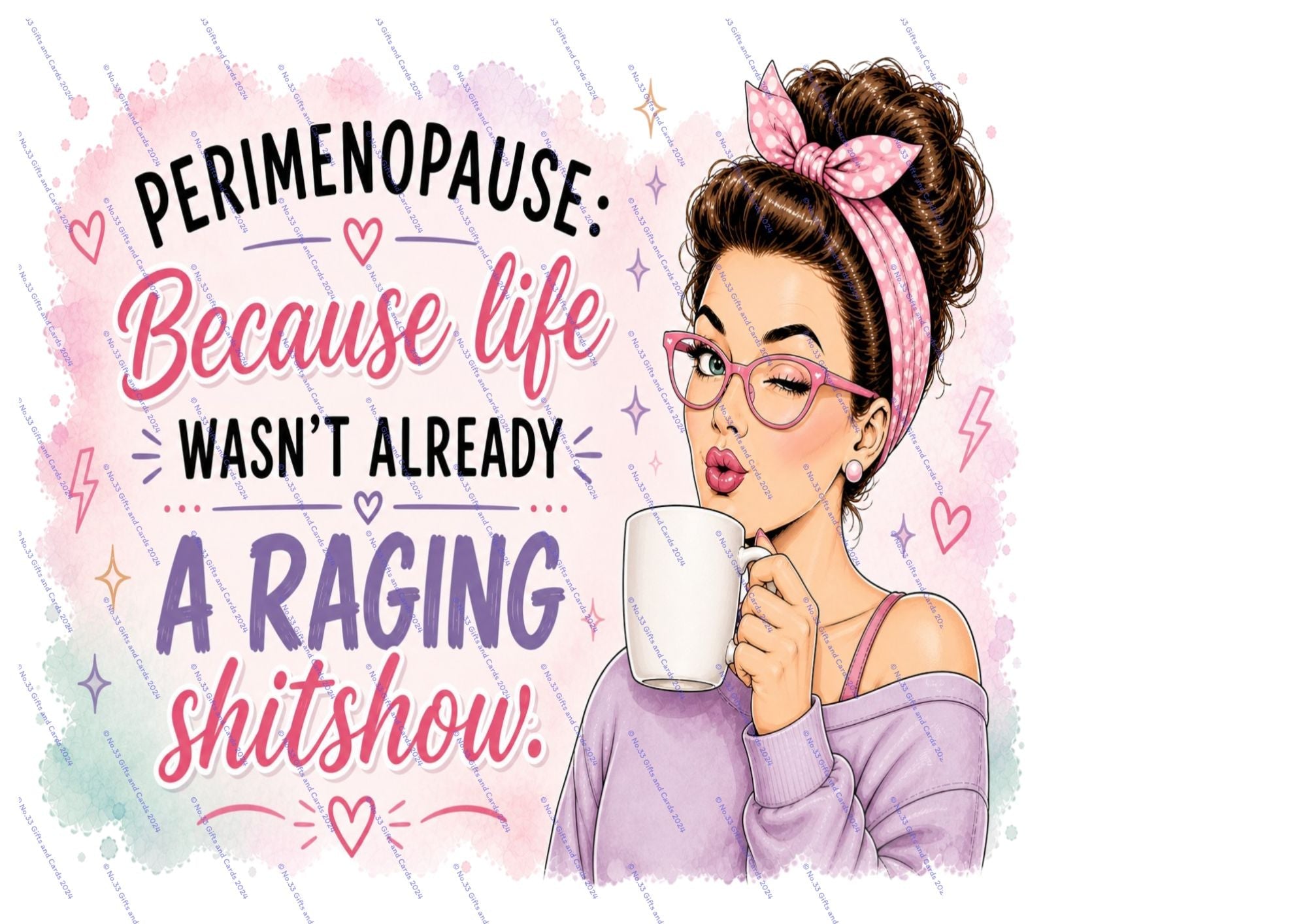 11oz, printed mug for the lady in your life who may or may not be struggling