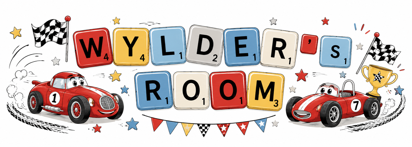 Personalised Children’s Door Sign – Custom Name &amp; Theme – 280mm x 100mm