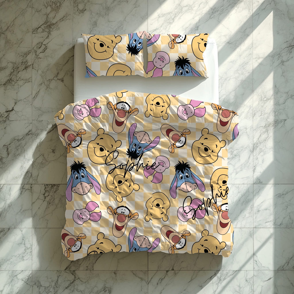 Personalised Bedding Set - Custom Name Duvet Cover (Single, Double, King)