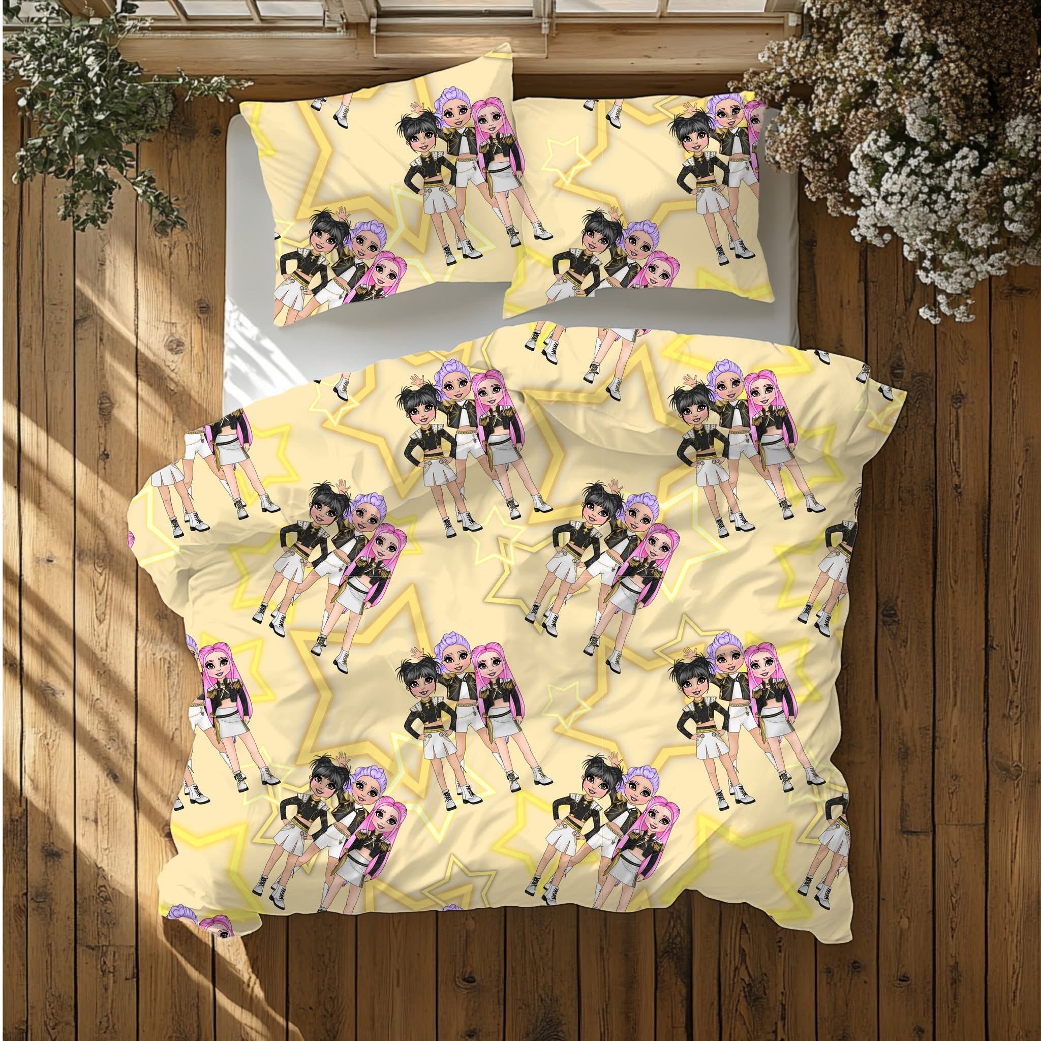 Personalised Bedding Set - Custom Name Duvet Cover (Single, Double, King)