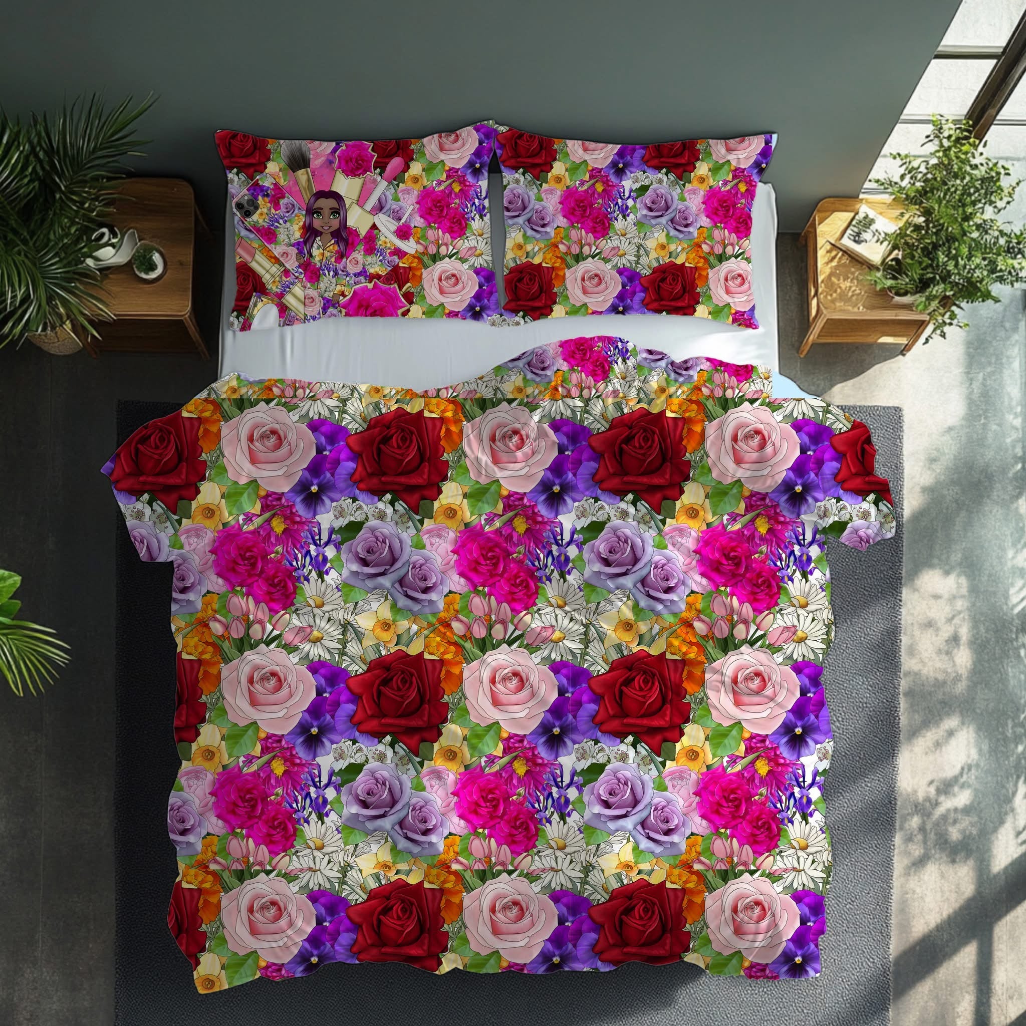 Personalised Bedding Set - Custom Name Duvet Cover (Single, Double, King)
