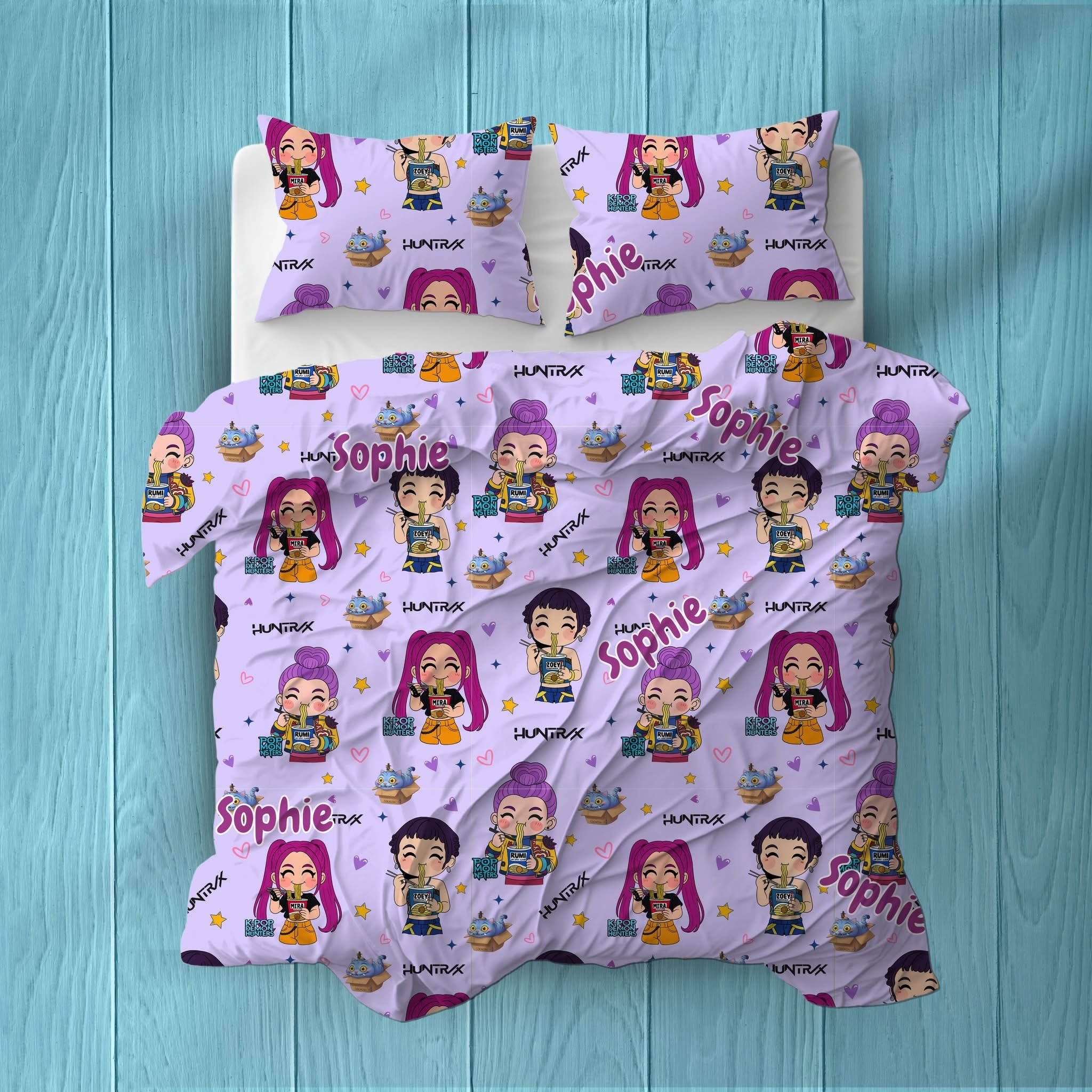 Personalised Bedding Set - Custom Name Duvet Cover (Single, Double, King)