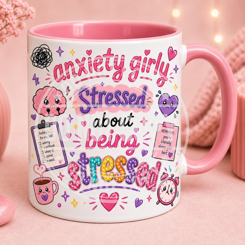 Decorated Mug and Coaster Set