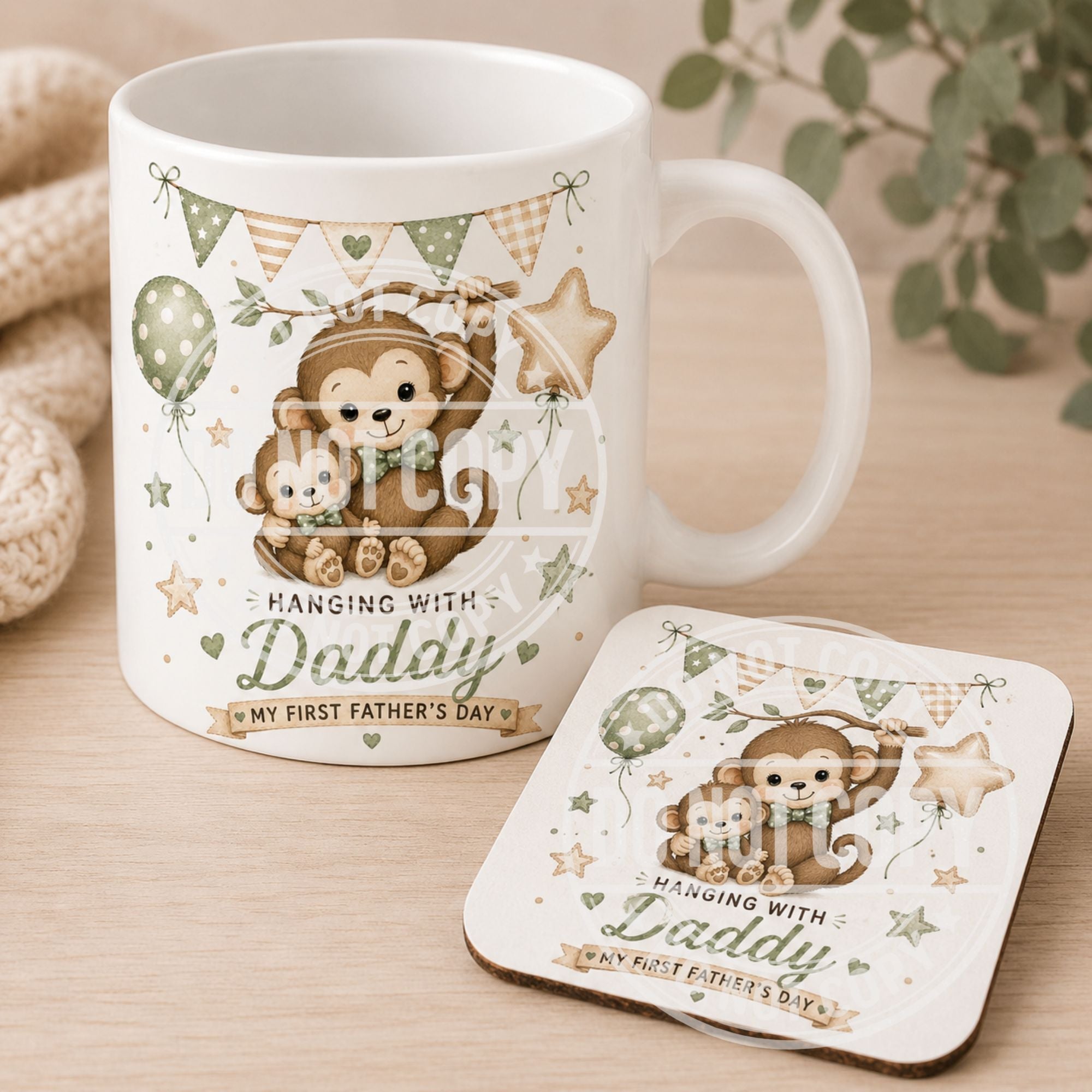 My First Father's Day Highland Cow Mug | Baby Bib | Baby Grow | Personalised New Dad Gift | Cute Father's Day Gift Set