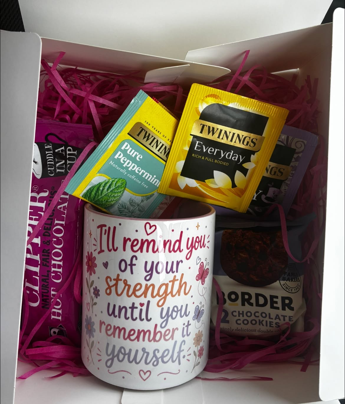 Thinking of You Gift Box | Inspirational Mug, Tea & Treats | Ready to Gift