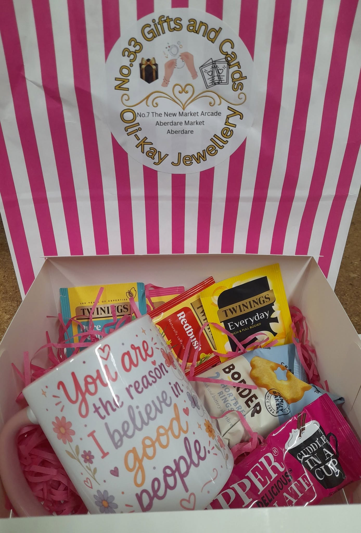Thinking of You Gift Box | Inspirational Mug, Tea & Treats | Ready to Gift