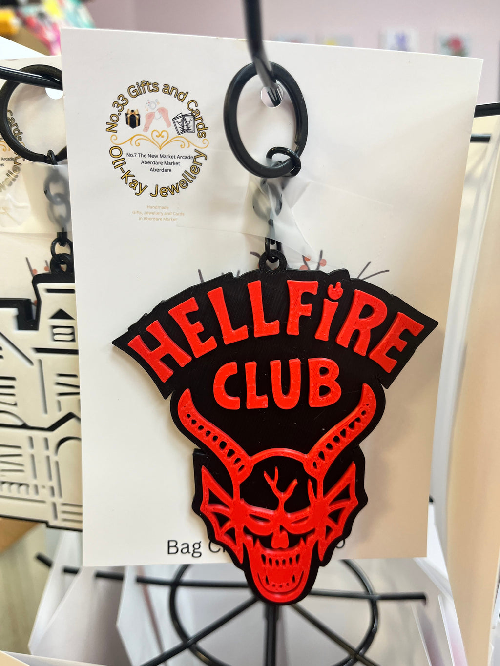 Strange things Bag and Key ring Charms