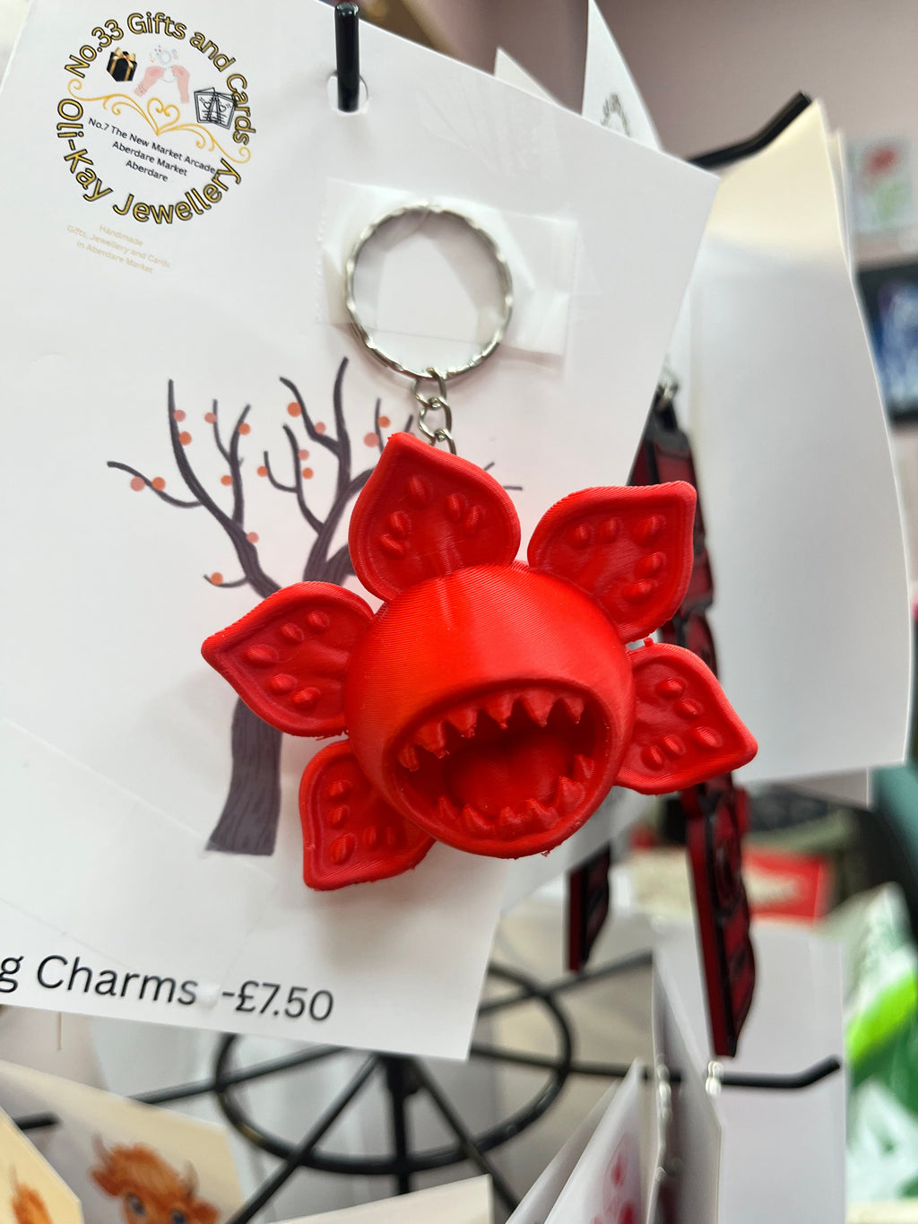 Strange things Bag and Key ring Charms