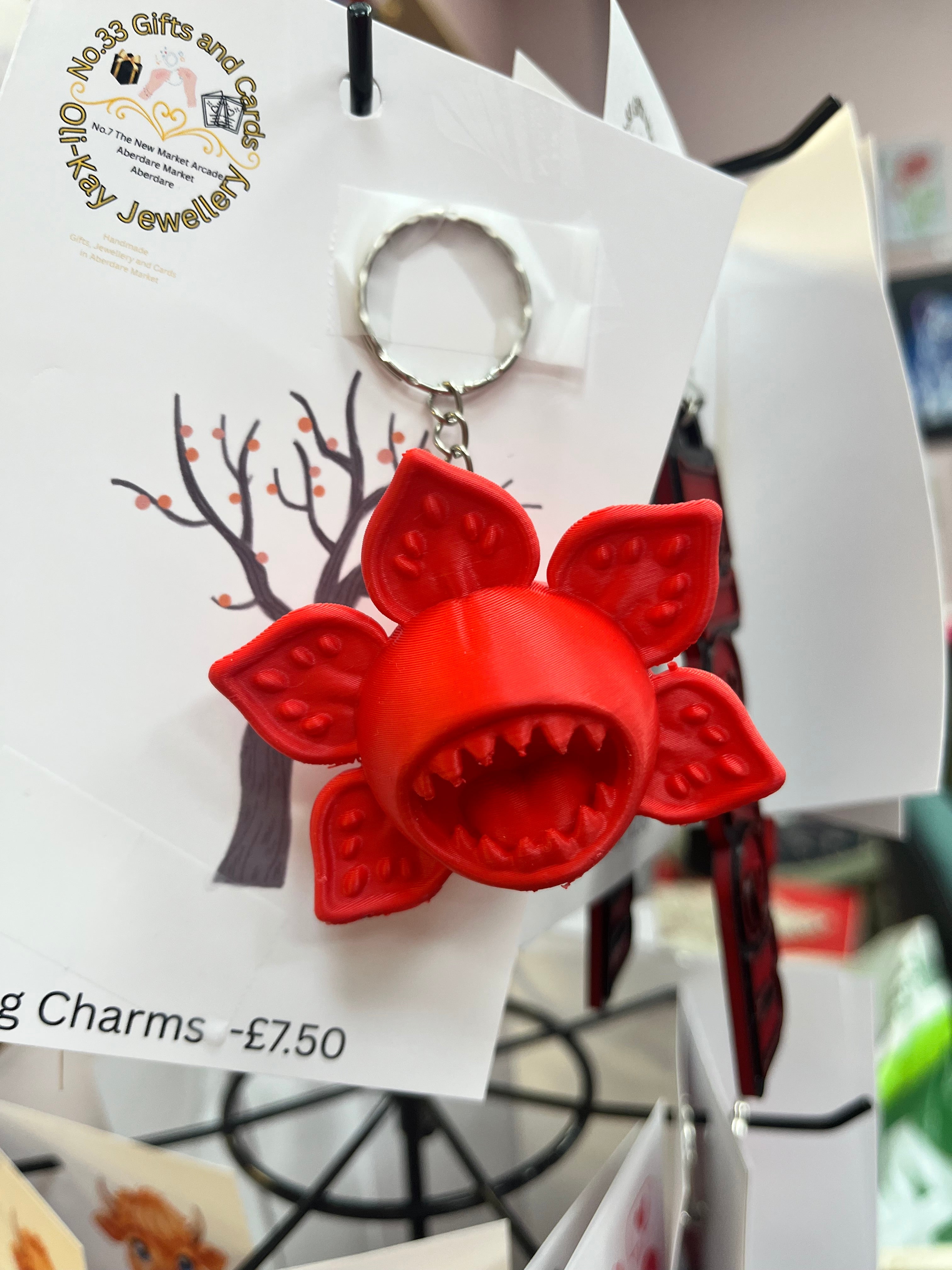 Strange things Bag and Key ring Charms