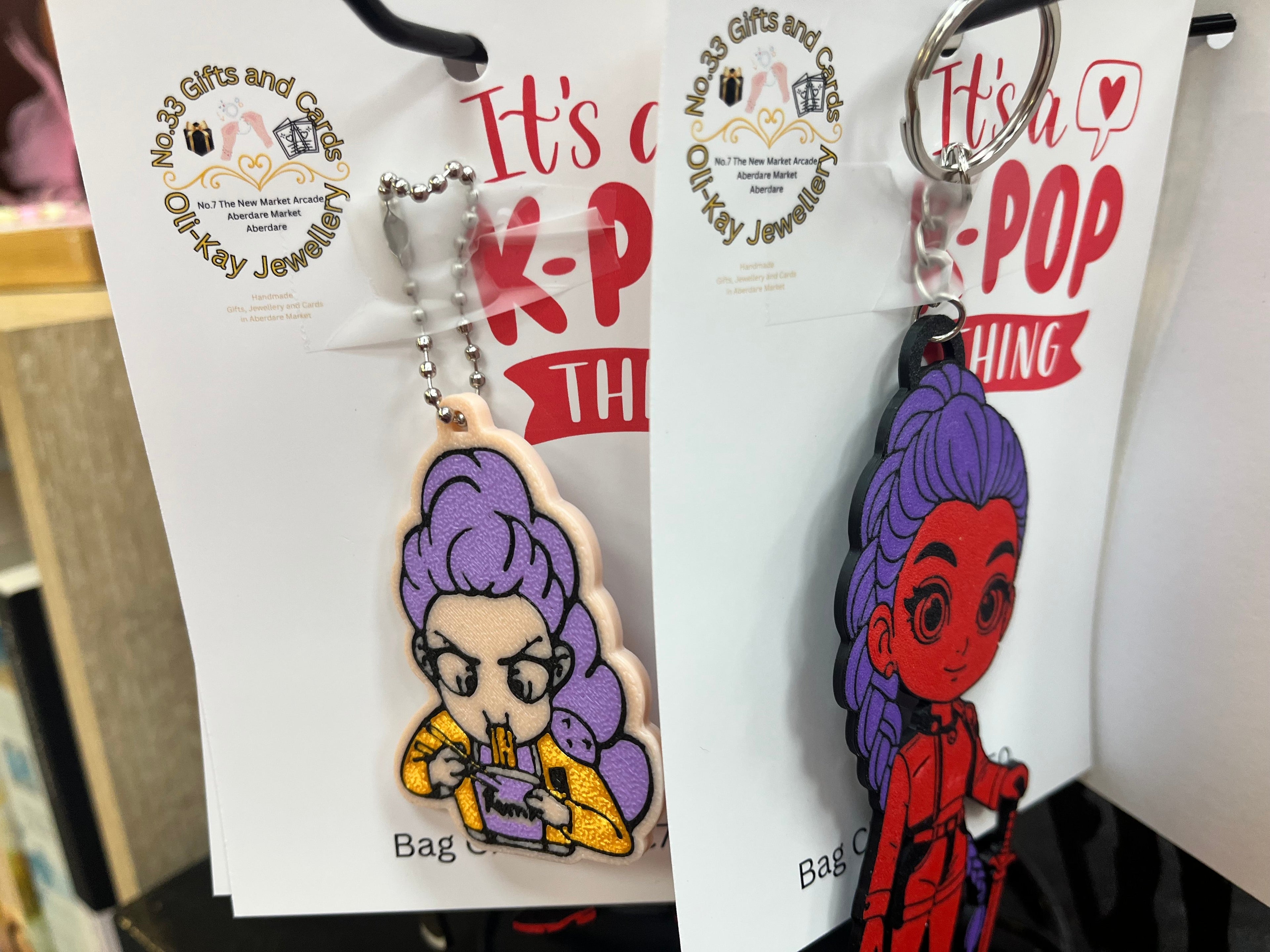 K POP bag chains