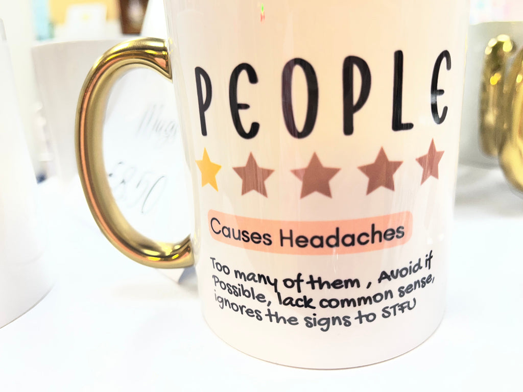 Poor review funny mugs and coasters