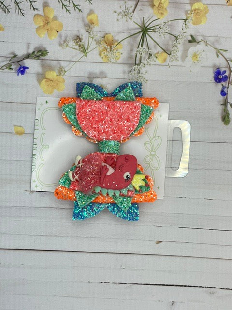 Girls Handmade Glitter Hair Bows – Character & Princess Designs